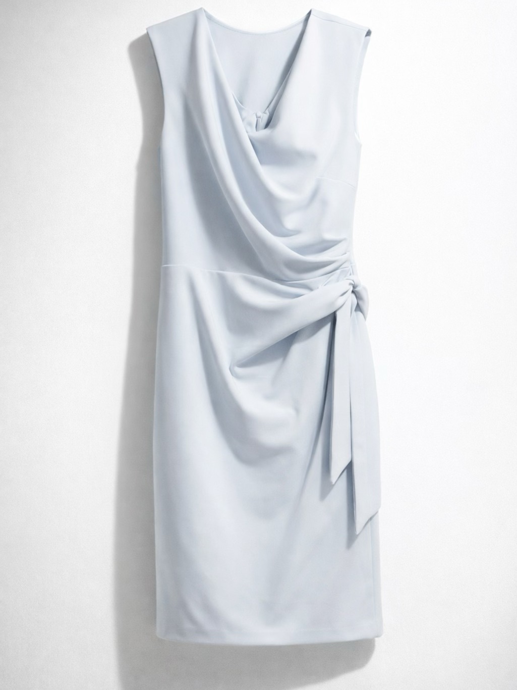 Nwt Lauren Ralph Lauren Size 6 Blue Side-Knot Cocktail Dress